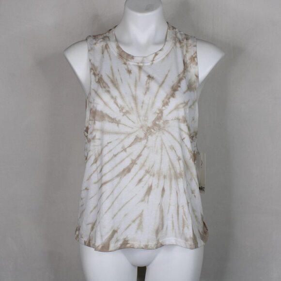Sage Collective Tan and White (Dune) Tie-Dye Tank - Picture 4 of 9